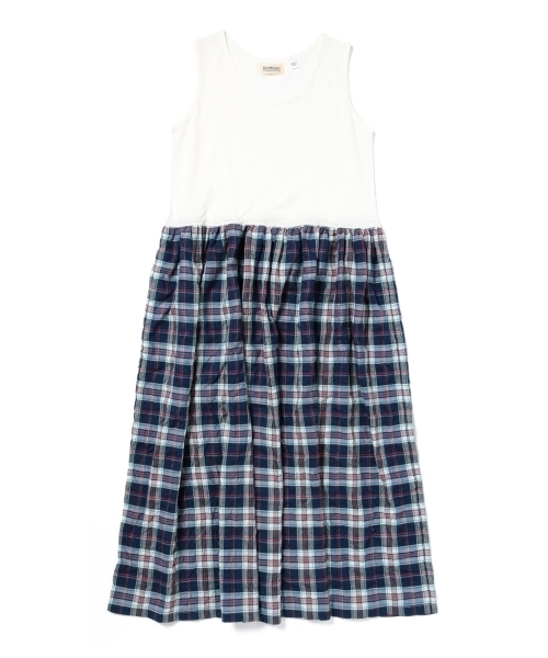 BEAMS BOY(ビームスボーイ)の「BEAMS BOY / 切り替え タンクトップ ワンピース 15SS(ワンピース・レディース・ホワイト/グレー・ONE SIZE)」の13枚目の写真