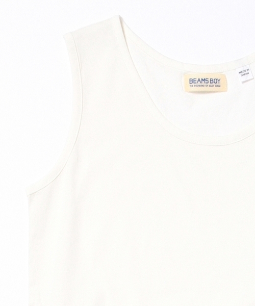 BEAMS BOY(ビームスボーイ)の「BEAMS BOY / 切り替え タンクトップ ワンピース 15SS(ワンピース・レディース・ホワイト/グレー・ONE SIZE)」の16枚目の写真