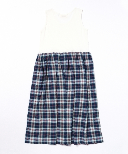 BEAMS BOY(ビームスボーイ)の「BEAMS BOY / 切り替え タンクトップ ワンピース 15SS(ワンピース・レディース・ホワイト/グレー・ONE SIZE)」の18枚目の写真