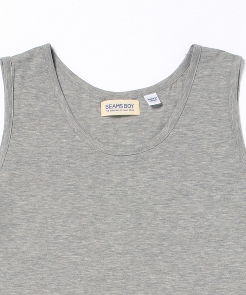 BEAMS BOY(ビームスボーイ)の「BEAMS BOY / 切り替え タンクトップ ワンピース 15SS(ワンピース・レディース・ホワイト/グレー・ONE SIZE)」の7枚目の写真