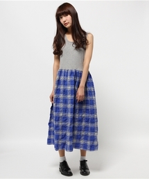 BEAMS BOY | BEAMS BOY / 切り替え タンクトップ ワンピース 15SS(ワンピース)