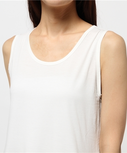 BEAMS BOY(ビームスボーイ)の「BEAMS BOY / 切り替え タンクトップ ワンピース 15SS(ワンピース・レディース・ホワイト/グレー・ONE SIZE)」の5枚目の写真