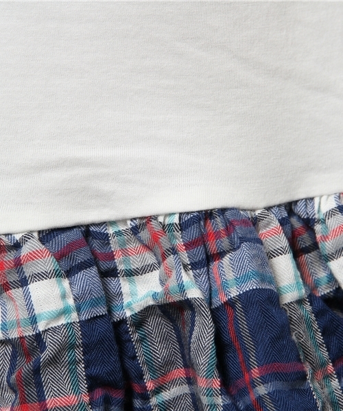 BEAMS BOY(ビームスボーイ)の「BEAMS BOY / 切り替え タンクトップ ワンピース 15SS(ワンピース・レディース・ホワイト/グレー・ONE SIZE)」の3枚目の写真