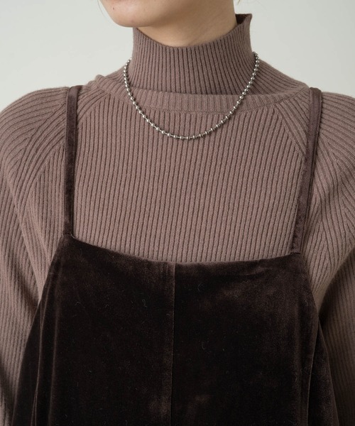 Kastane（カスタネ）の「【マルチウェイ】カットベロアキャミワンピース（ワンピース・レディース・ブラウン/ブラック・FREE）」の9枚目の写真