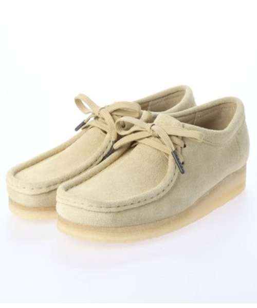Clarks（クラークス）の「CLARKS/クラークス　Wallabee  ワラビー（モカシン/デッキシューズ・レディース・ブラック/ベージュ・4.5/5/5.5）」の4枚目の写真