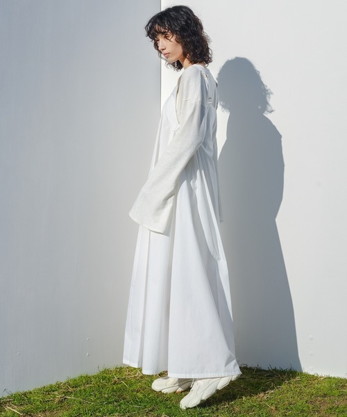 新品】サトカ Casablanca ワンピース ホワイト サイドゴムタンク