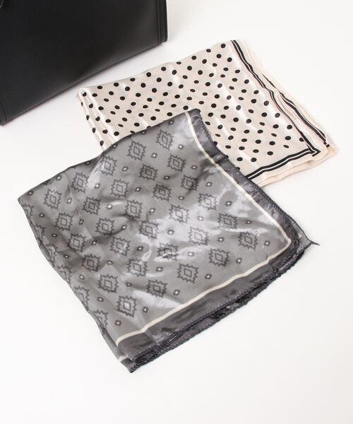 cache cache（カシュ カシュ）の「カシュカシュ cachecache / WEB限定チェンジスカーフA4縦型トートバッグ（トートバッグ・レディース・サックスブルー/ライトグレー/ベージュ系その他/ラベンダー/ブラック・FREE）」の8枚目の写真