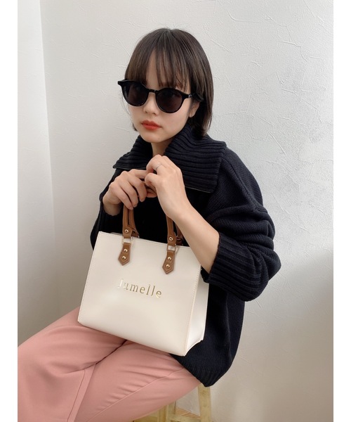 jumelle（ジュメロ）の「ハーフジッププルオーバー（ニット/セーター・レディース・ブラック/ベージュ・FREE）」の22枚目の写真