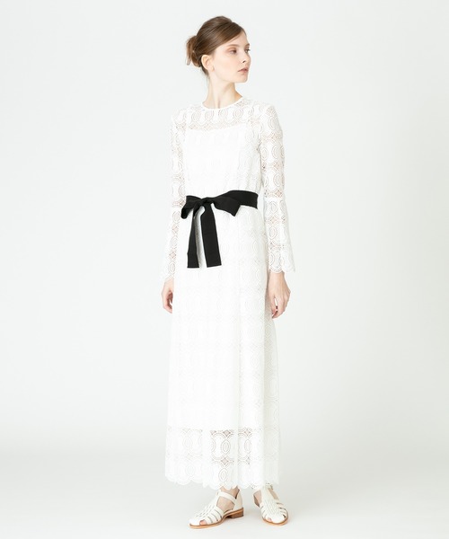 Loulou Willoughby ケミカルレースフレアーワンピース ワンピース Loulou Willoughby ルルウィルビー のファッション通販 Zozotown