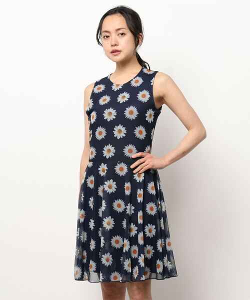 Desigual（デシグアル）の「マーガレット チュールワンピース（ワンピース・レディース・ブルー・L/XS/S/M/XL）」の4枚目の写真