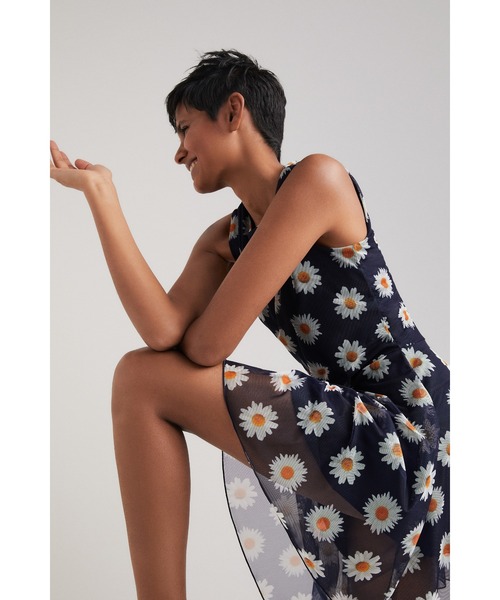 Desigual（デシグアル）の「マーガレット チュールワンピース（ワンピース・レディース・ブルー・L/XS/S/M/XL）」の7枚目の写真