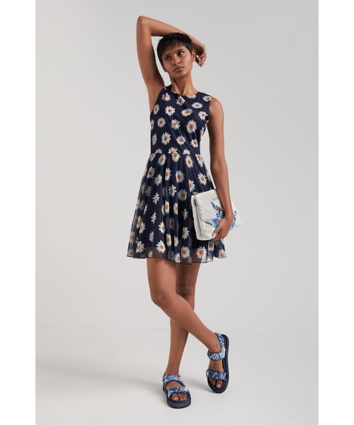 Desigual（デシグアル）の「マーガレット チュールワンピース（ワンピース・レディース・ブルー・L/XS/S/M/XL）」の10枚目の写真
