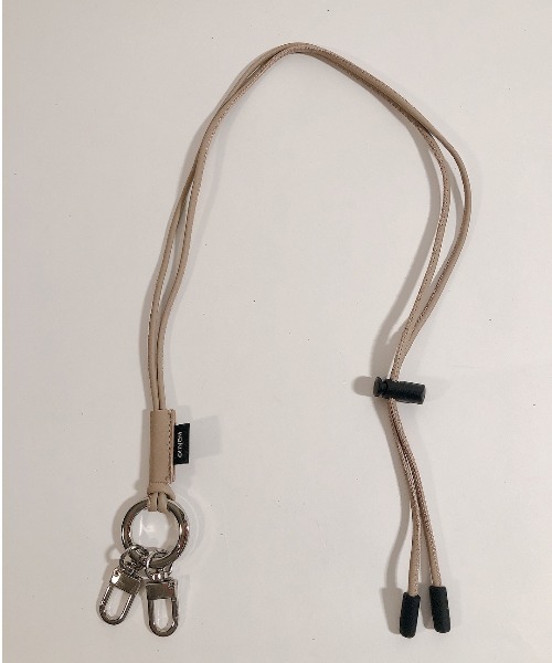 waku（ワク）の「waku ワク キーネックストラップ（キーケース/キーアクセサリー・メンズ・ダークオレンジ/ネイビー/ベージュ/ブラック/グレー・FREE）」の4枚目の写真