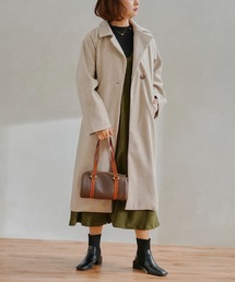 ウールタッチネック2WAYコート