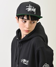 STUSSY ブラックデニム キャップ / ステューシー 帽子 STUSSY - ステューシー デニムキャップ デニム生地の通販 by