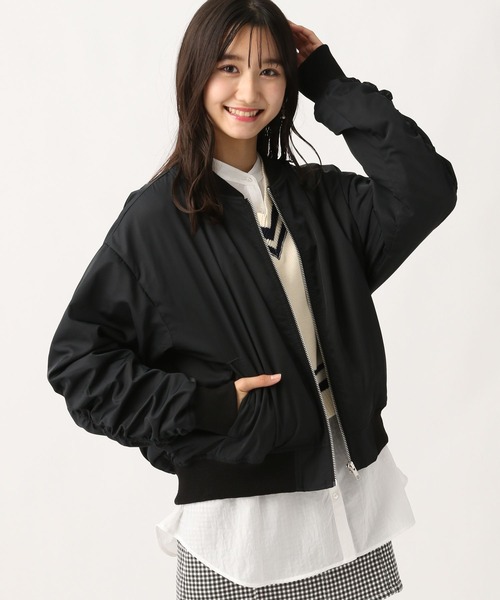 repipi armario(レピピ アルマリオ)の「シャーリングMA-1(MA-1・キッズ・ブラック系その他/グリーン系その他/ホワイト・MEDIUM/LARGE/SMALL)」の2枚目の写真