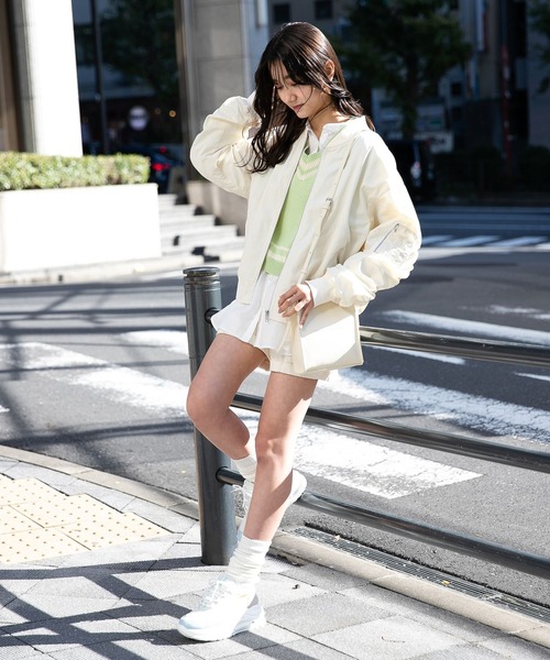 repipi armario(レピピ アルマリオ)の「シャーリングMA-1(MA-1・キッズ・ブラック系その他/グリーン系その他/ホワイト・MEDIUM/LARGE/SMALL)」の6枚目の写真