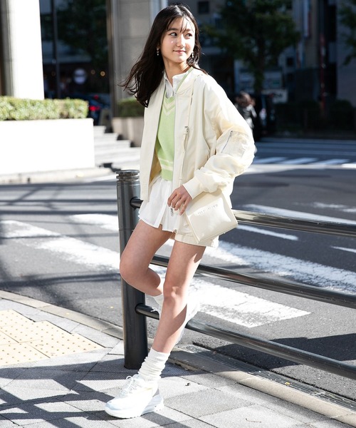 repipi armario(レピピ アルマリオ)の「シャーリングMA-1(MA-1・キッズ・ブラック系その他/グリーン系その他/ホワイト・MEDIUM/LARGE/SMALL)」の7枚目の写真