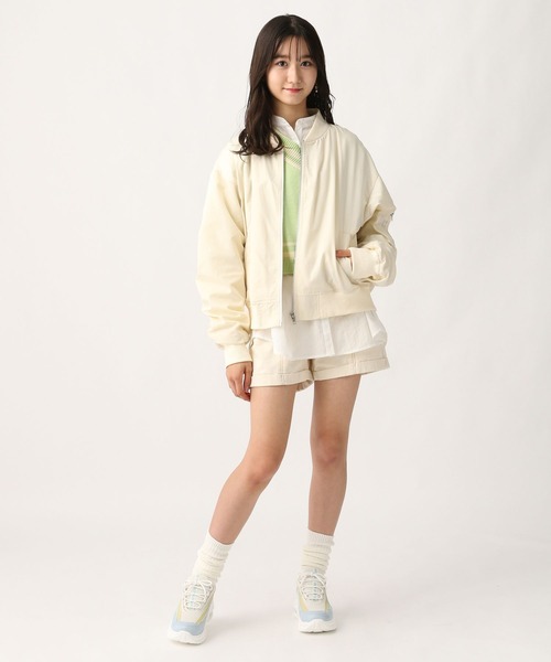 repipi armario(レピピ アルマリオ)の「シャーリングMA-1(MA-1・キッズ・ブラック系その他/グリーン系その他/ホワイト・MEDIUM/LARGE/SMALL)」の9枚目の写真