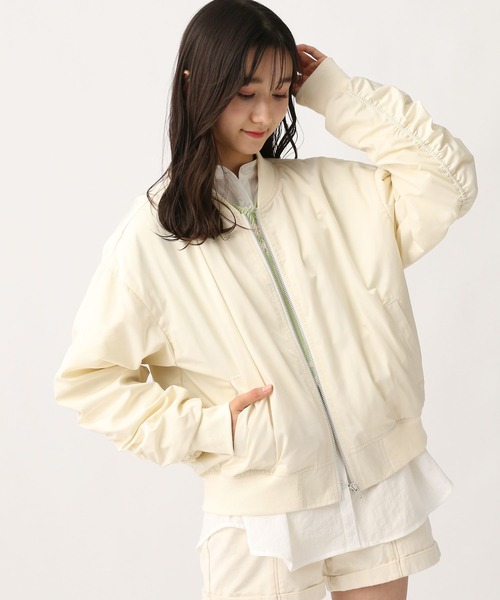 repipi armario(レピピ アルマリオ)の「シャーリングMA-1(MA-1・キッズ・ブラック系その他/グリーン系その他/ホワイト・MEDIUM/LARGE/SMALL)」の10枚目の写真