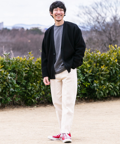 ITEMS URBANRESEARCH（アイテムズ アーバンリサーチ）の「ヘビーオンスデニム センタープレスパンツ（デニムパンツ・メンズ・オフホワイト/ブラック/グレー・MEDIUM/LARGE）」の20枚目の写真