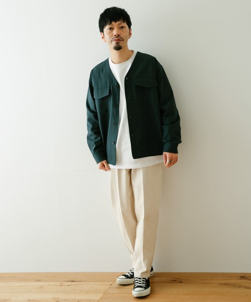 ITEMS URBANRESEARCH（アイテムズ アーバンリサーチ）の「ヘビーオンスデニム センタープレスパンツ（デニムパンツ・メンズ・オフホワイト/ブラック/グレー・MEDIUM/LARGE）」の21枚目の写真