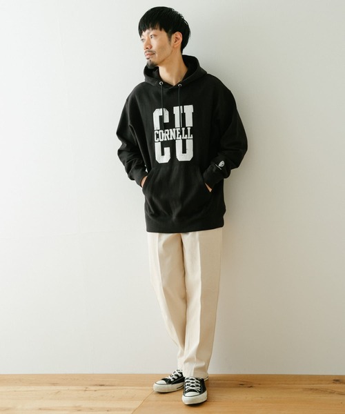 ITEMS URBANRESEARCH（アイテムズ アーバンリサーチ）の「ヘビーオンスデニム センタープレスパンツ（デニムパンツ・メンズ・オフホワイト/ブラック/グレー・MEDIUM/LARGE）」の10枚目の写真