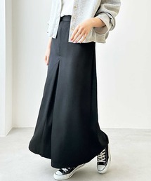 フロントタックスカート風ワイドパンツ