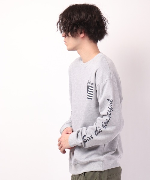 FUNALIVE(ファンアライブ)の「CALIFORNIA国旗トレーナー(スウェット・メンズ・チャコールグレー/ライトグレー・S/M/L)」の18枚目の写真