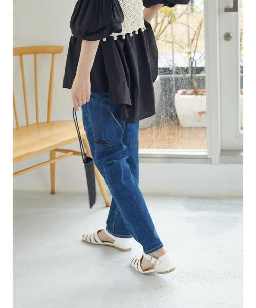 AMERICAN HOLIC（アメリカンホリック）の「テーパードダメージデニム（デニムパンツ・レディース・インディゴブルー・XS/S/L/M/LL）」の22枚目の写真