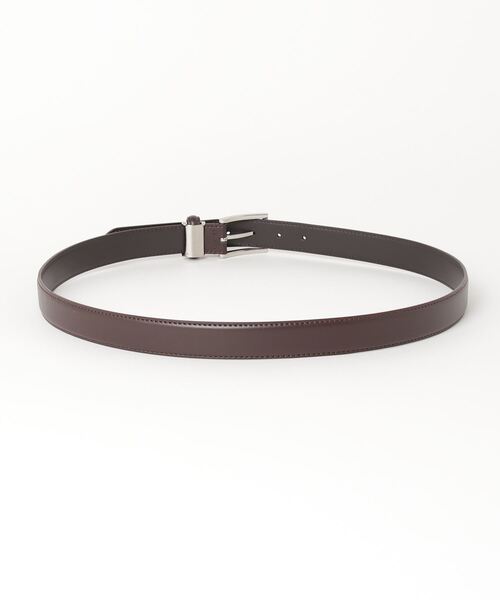 TOKYO SHIRTS(トウキョウシャツ)の「ピンバックル式 牛革 ストレッチ メンズベルト(ベルト・メンズ・ダークブラウン・110cm)」の4枚目の写真