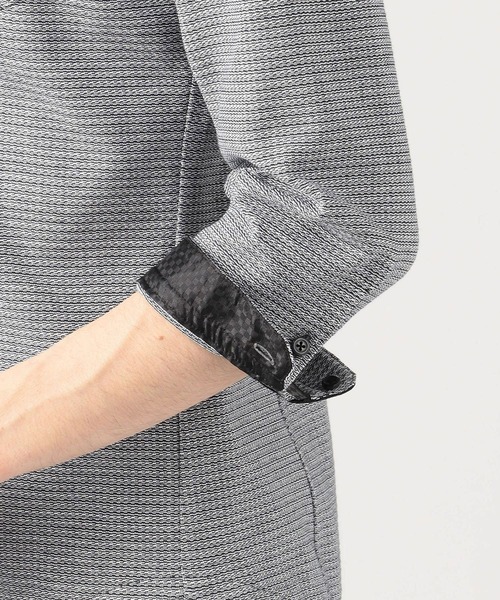 HIDEAWAYS NICOLE（ハイダウェイニコル）の「イタリアンカラーカットソーシャツ（Tシャツ/カットソー・メンズ・ネイビー/オフホワイト/ホワイト系その他/ホワイト系その他2・MEDIUM/LARGE/X-LARGE）」の12枚目の写真