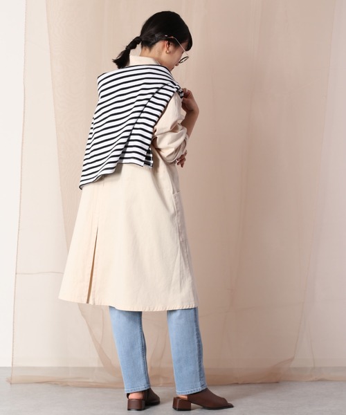 cepo（セポ）の「ステンカラーコート　2022SS（ステンカラーコート・レディース・オフホワイト/ブルー/グリーン・M）」の12枚目の写真