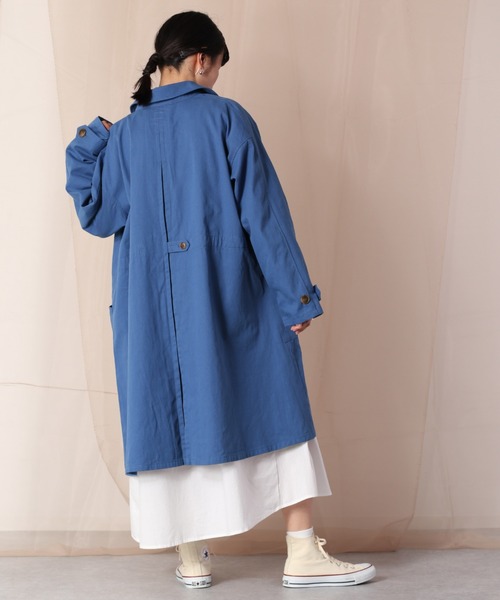 cepo（セポ）の「ステンカラーコート　2022SS（ステンカラーコート・レディース・オフホワイト/ブルー/グリーン・M）」の16枚目の写真