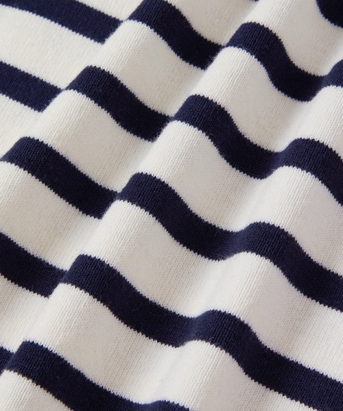 ADAM ET ROPE'(アダムエロペ)の「【アウトレット店舗・WEB限定】総針ニットバスクボーダー(ニット/セーター・レディース・ブラック系その他/ブルー系その他・FREE)」の12枚目の写真