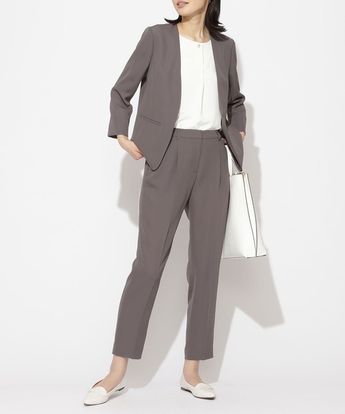 NATURAL BEAUTY BASIC（ナチュラルビューティーベーシック）の「[洗える]ポリエステルドビーＳＥＴＵＰ　パンツ（その他パンツ・レディース・ベージュ/グレー/ネイビー/ベージュ系その他5・MEDIUM/LARGE/SMALL/X-SMALL/XX-SMALL/X-LARGE）」の15枚目の写真