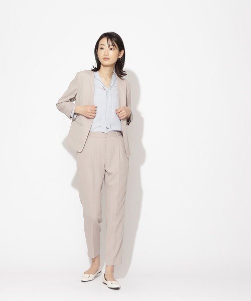 NATURAL BEAUTY BASIC（ナチュラルビューティーベーシック）の「[洗える]ポリエステルドビーＳＥＴＵＰ　パンツ（その他パンツ・レディース・ベージュ/グレー/ネイビー/ベージュ系その他5・MEDIUM/LARGE/SMALL/X-SMALL/XX-SMALL/X-LARGE）」の19枚目の写真