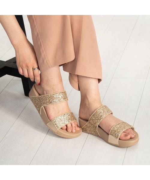 fitflop(フィットフロップ)の「【fitflop/フィットフロップ】 LULU GLITTER SLIDES スライドサンダル/サンダル/グリッター/コンフォートサンダル(サンダル・レディース・ブラック/ピンクゴールド/ネイビー/ゴールド/タン/ベージュ・US6/US7/US5/US8)」の18枚目の写真