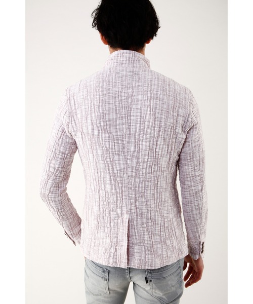 TORNADO MART（トルネードマート）の「TORNADO MART∴ライトニングクレープラッセルジャケット（テーラードジャケット・メンズ・ホワイト/サックスブルー/ピンク・MEDIUM/LARGE/LL）」の17枚目の写真