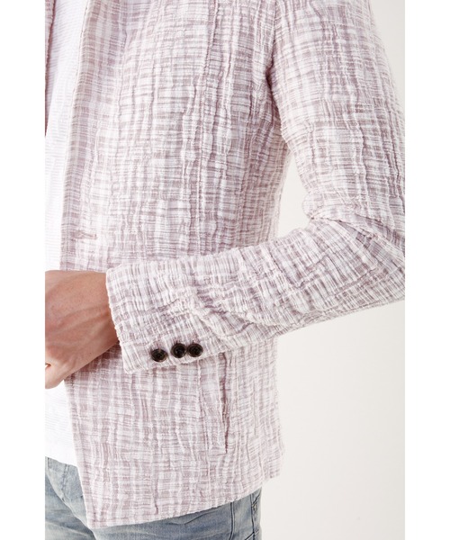 TORNADO MART（トルネードマート）の「TORNADO MART∴ライトニングクレープラッセルジャケット（テーラードジャケット・メンズ・ホワイト/サックスブルー/ピンク・MEDIUM/LARGE/LL）」の16枚目の写真