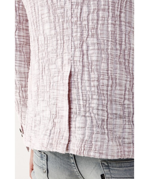 TORNADO MART（トルネードマート）の「TORNADO MART∴ライトニングクレープラッセルジャケット（テーラードジャケット・メンズ・ホワイト/サックスブルー/ピンク・MEDIUM/LARGE/LL）」の14枚目の写真