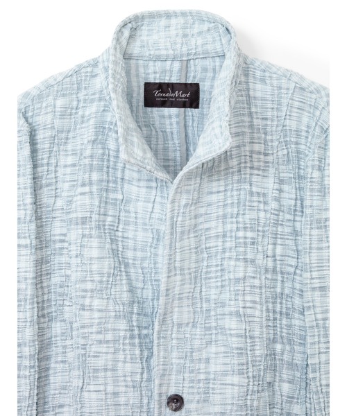 TORNADO MART（トルネードマート）の「TORNADO MART∴ライトニングクレープラッセルジャケット（テーラードジャケット・メンズ・ホワイト/サックスブルー/ピンク・MEDIUM/LARGE/LL）」の8枚目の写真