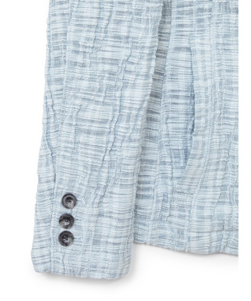 TORNADO MART（トルネードマート）の「TORNADO MART∴ライトニングクレープラッセルジャケット（テーラードジャケット・メンズ・ホワイト/サックスブルー/ピンク・MEDIUM/LARGE/LL）」の6枚目の写真