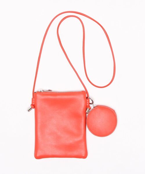 KOBE LETTUCE（コウベレタス）の「ラウンドポーチ付きミニショルダーバッグ[B1467]（ショルダーバッグ・レディース・ブラック/オフホワイト/オレンジ/グリーン・FREE）」の4枚目の写真