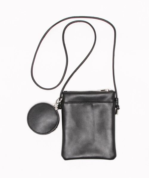 KOBE LETTUCE（コウベレタス）の「ラウンドポーチ付きミニショルダーバッグ[B1467]（ショルダーバッグ・レディース・ブラック/オフホワイト/オレンジ/グリーン・FREE）」の6枚目の写真