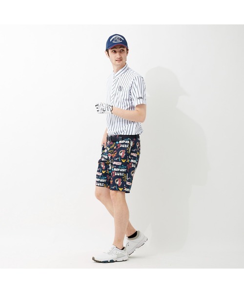 FILA GOLF(フィラゴルフ )の「FILA GOLF/フィラゴルフ ロゴ ストライプPT半袖シャツ/吸汗速乾 UVカット 接触冷感/ゴルフウェア/メンズ(シャツ/ブラウス・メンズ・ブラック/ホワイト/ブルー/ライトグレー・3L/LL/L/M)」の18枚目の写真