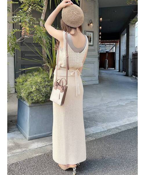 【セール】ディープスリットロングニットスカート【セットアップ着用可能】（スカート）｜RESEXXY（リゼクシー）