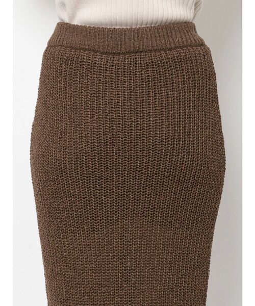 【セール】ディープスリットロングニットスカート【セットアップ着用可能】（スカート）｜RESEXXY（リゼクシー）