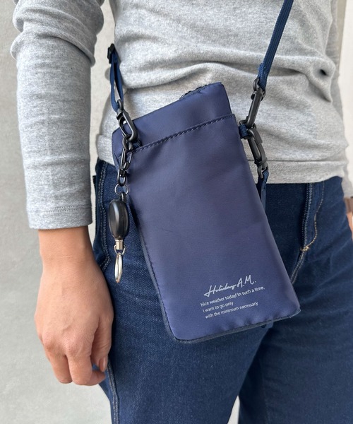 KS)【ユニセックス】多収納 ワンマイル ネックポーチ（ショルダー