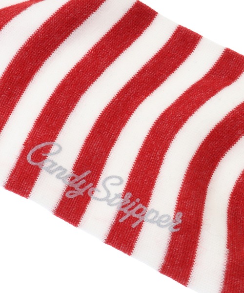 Candy Stripper（キャンディストリッパー）の「SUNNY BORDER ソックス（ソックス/靴下・レディース・ホワイト×レッド/ホワイト×ブラック・FREE）」の7枚目の写真